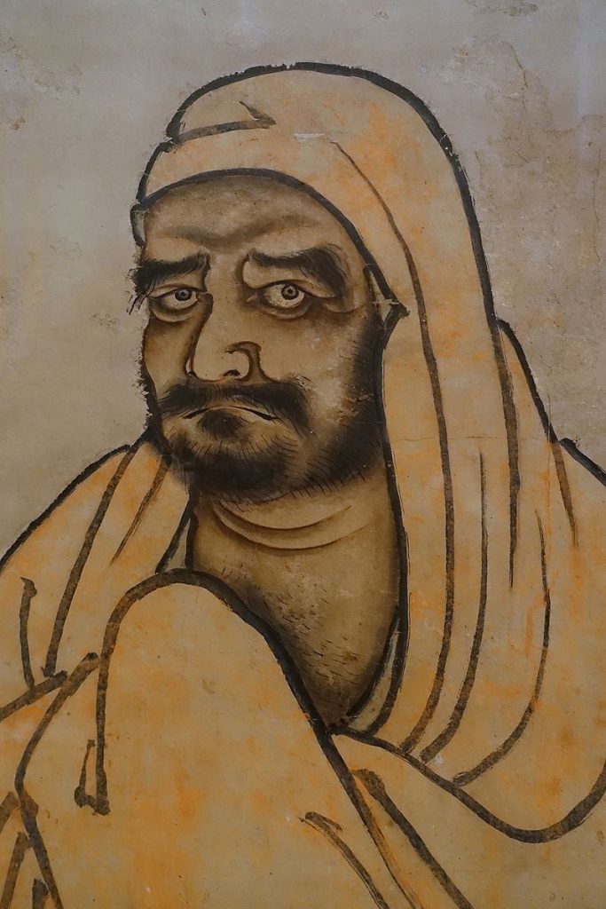 Bodhidharma_by_Unkei_Ikkei,_Japan,_1504-1520_AD,_ink_on_paper,_detail_-_Linden-Museum_-_Stuttgart,_Germany_-_DSC03631