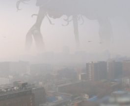 Navă extraterestră imensă stranie la Beijing