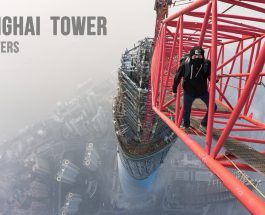 Sărind de pe Shanghai Tower, de la 650 metri